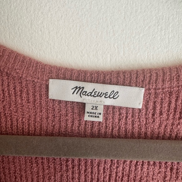 Madewell Dusty Rose Knit Tank Top - Picture 2 of 3